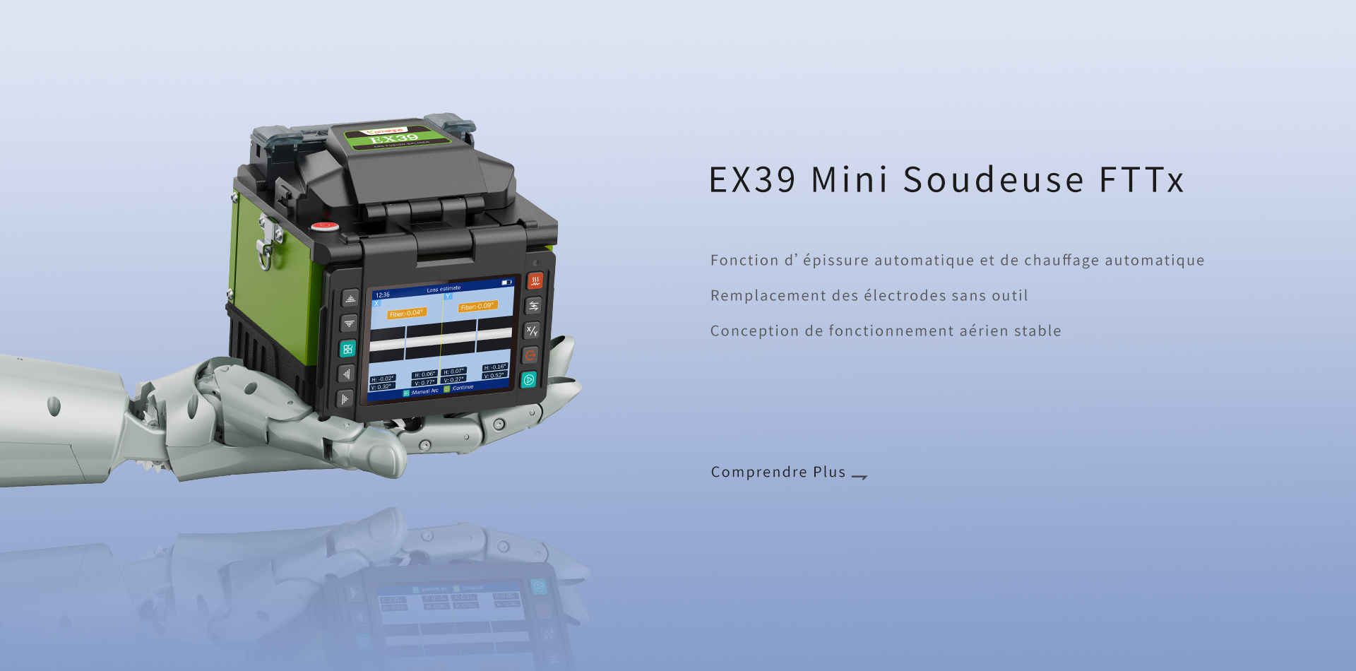 Mini fusible portable pour fttx ex39